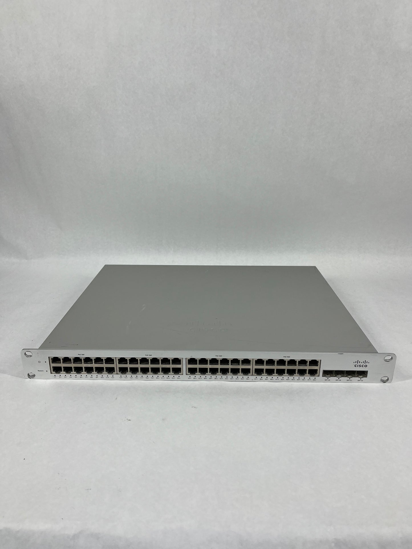 Cisco Meraki 48-Port Cloud-Managed Access Switch MS220-48LP Unclaimed