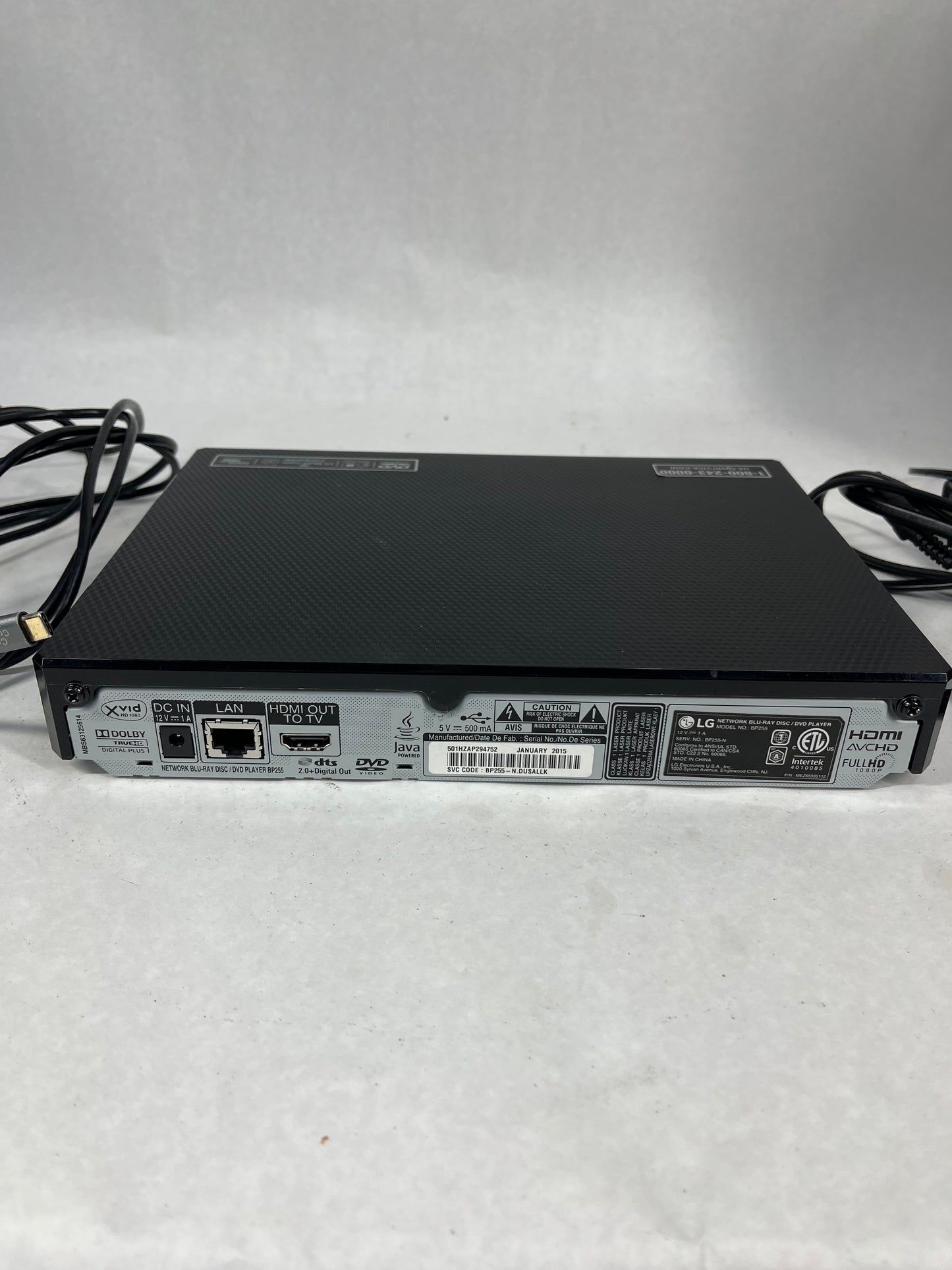 LG BP255 DVD Player