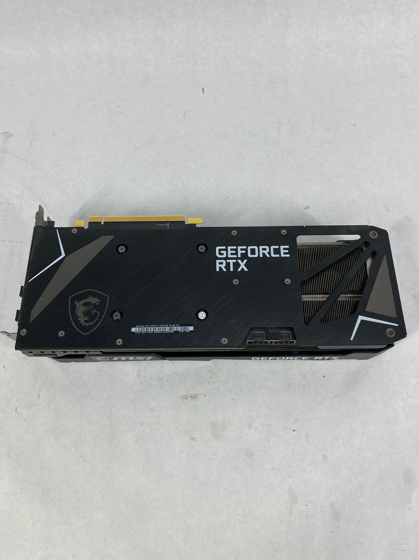 MSI GeForce RTX 3070 Ti 8GB GDDR6X Graphics Card 602-V505-59SB2211000496