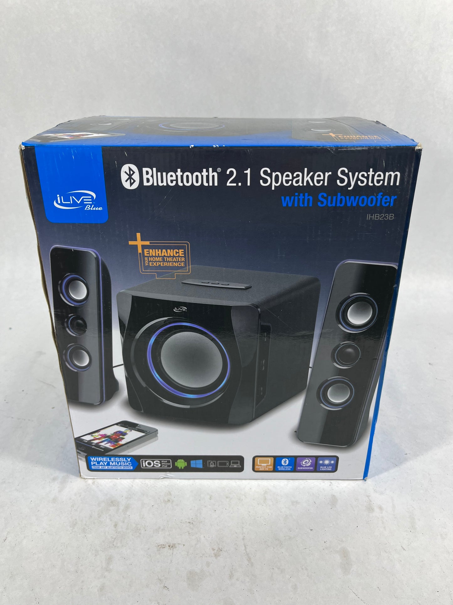iLive Bluetooth 2.1 Speaker System with Subwoofer IHB23B