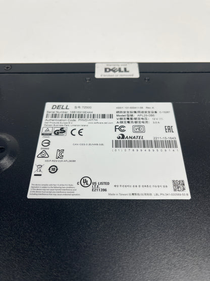 Dell SonicWall 8-Port Network Security Firewall TZ500 with AC Adapter