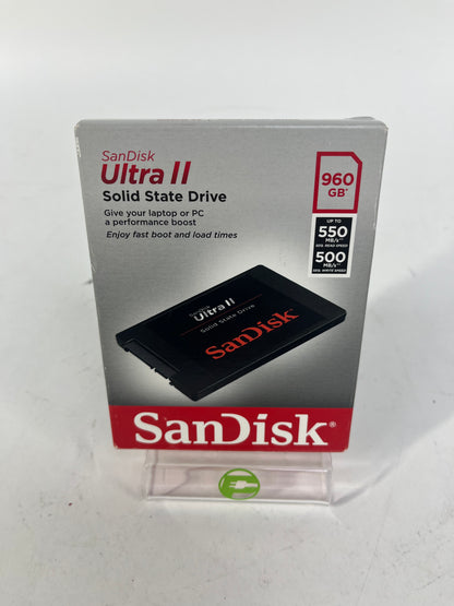 New Sandisk Portable Ultra II 960GB External SSD SDSSDHII-960G-G25