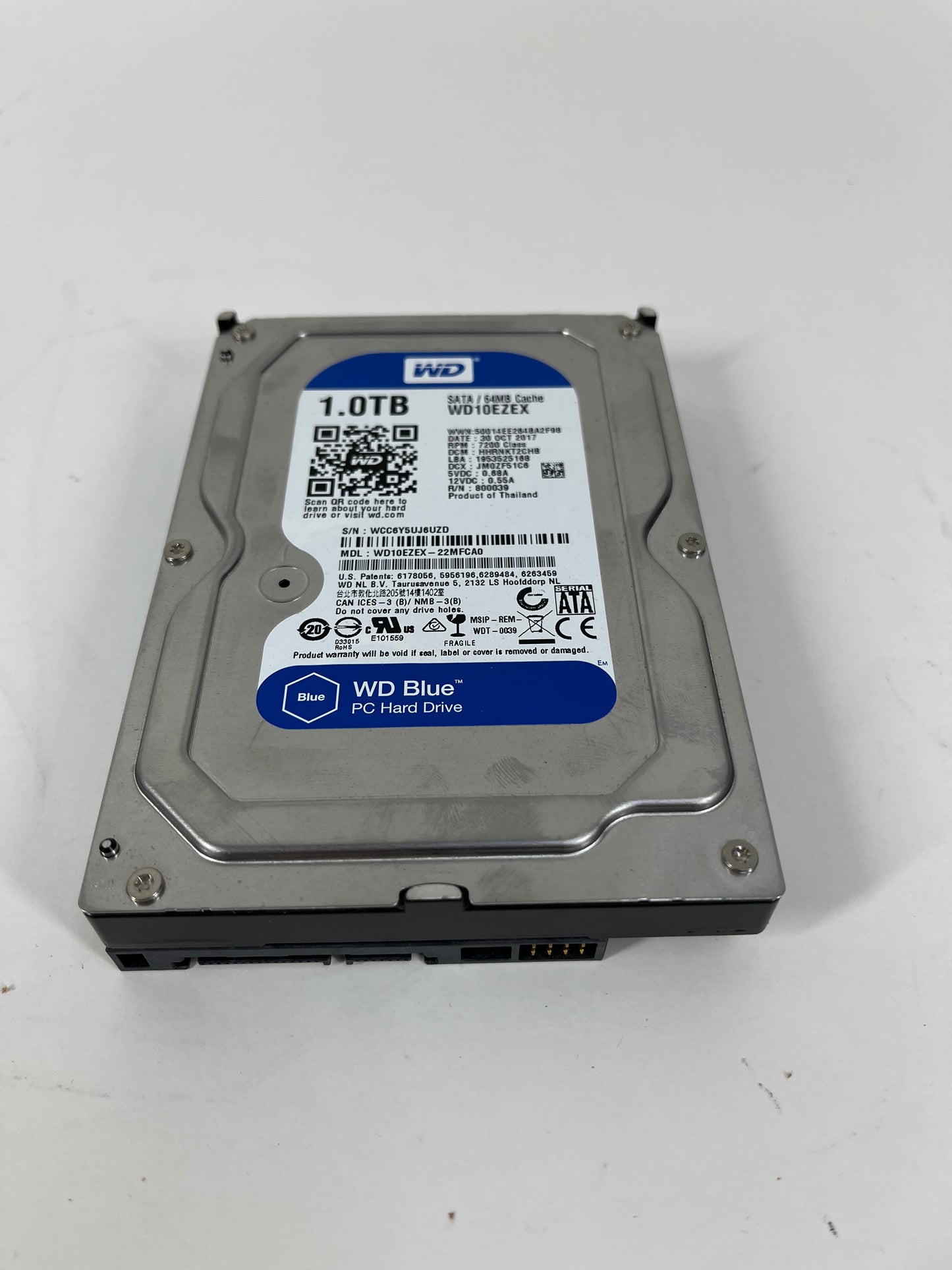 Western Digital 3.5" WD Blue 1TB SATA HDD WD10EXEX-22MFCA0