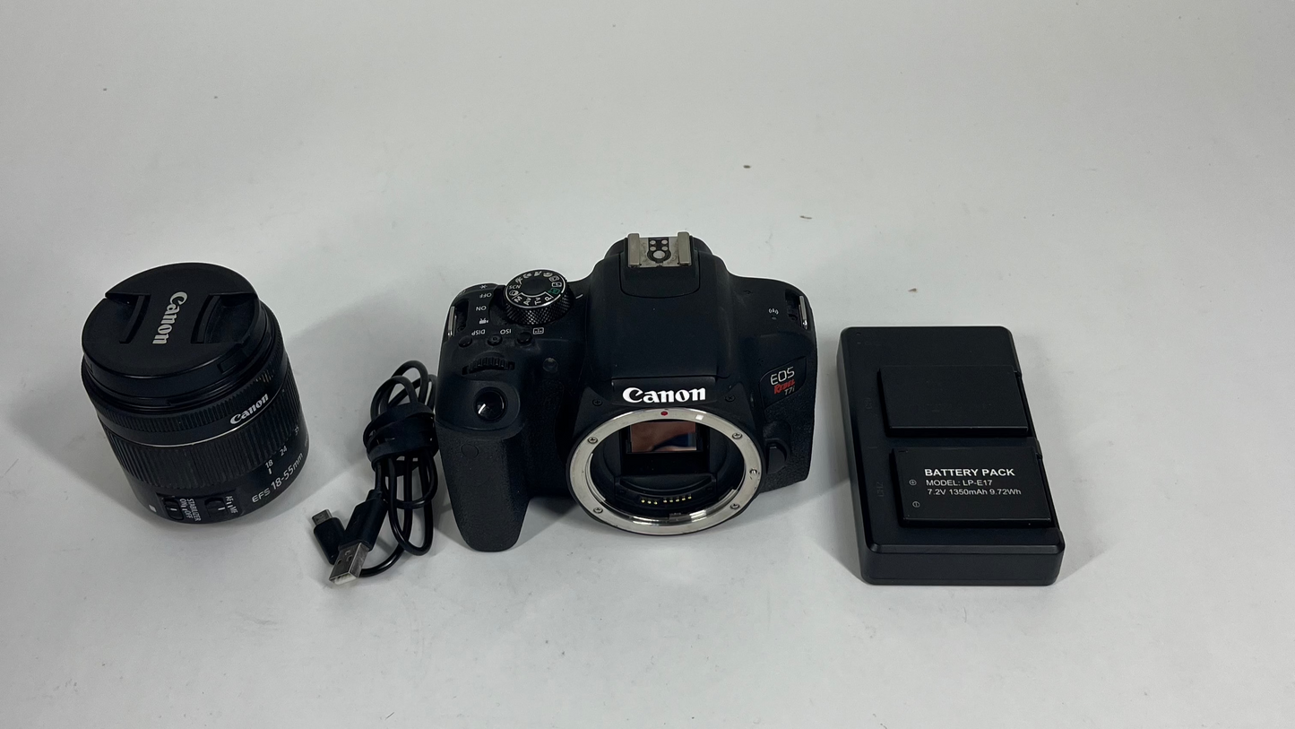 Canon Rebel T7i 24.2MP Digital SLR DSLR Camera