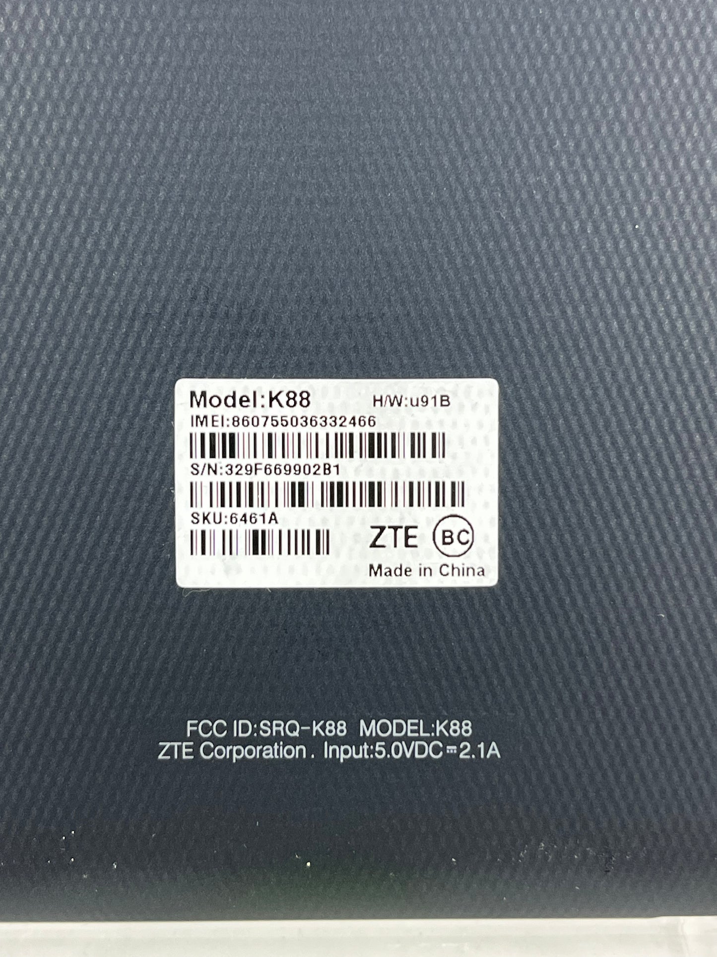 ATT ZTE K88 16GB Black u91B