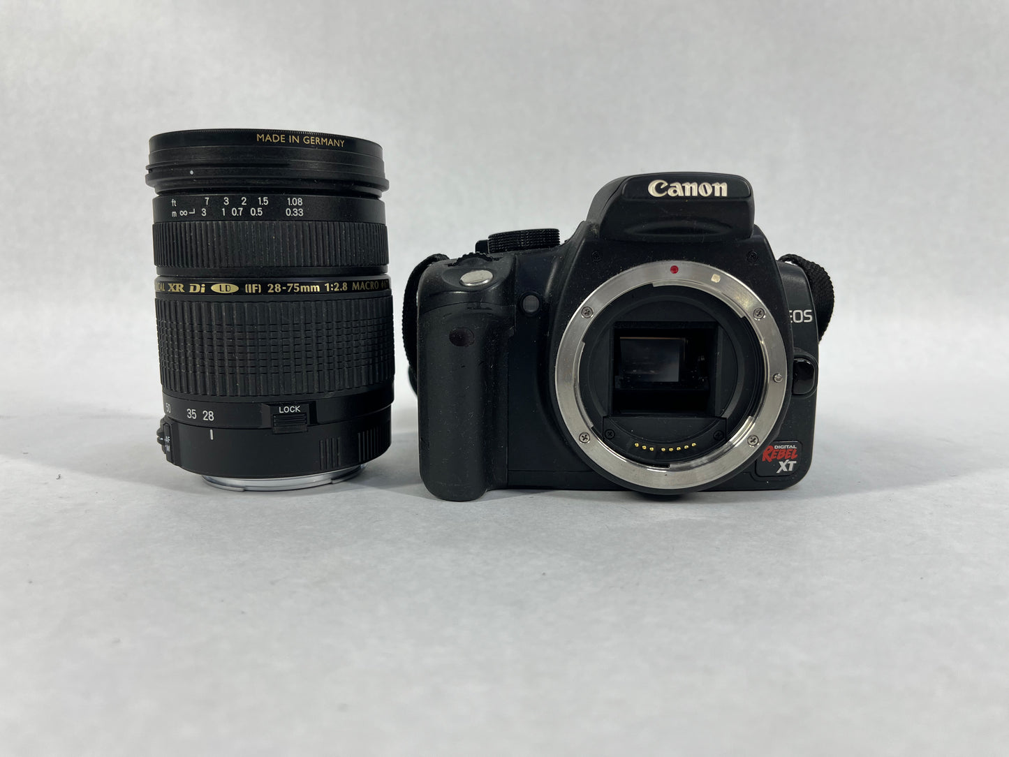 Canon EOS Rebel XT 8.0MP Digital SLR DSLR Camera w/ lens