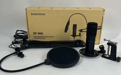 Sudotack USB Condenser Podcasting Microphone Set 30 Mhz-16khz