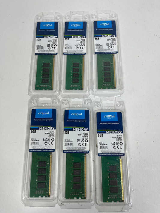 Crucial 6x 8 GB CT864DFD824A 48 GB (6X8GB) DDR4 2400MHz