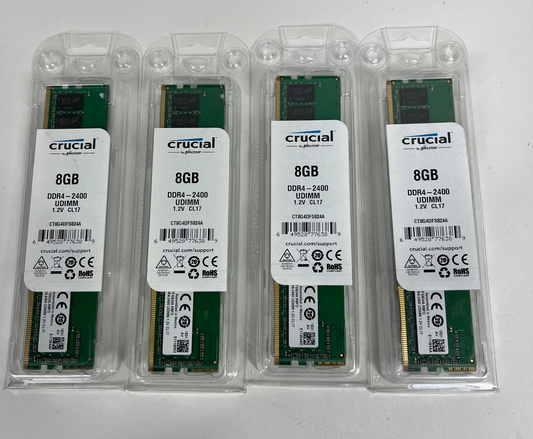 Crucial 4x 8GB CT8G4DFS824A 32GB (4x8GB) DDR4 2400MHz