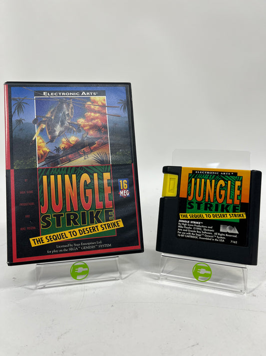 Jungle Strike (Sega Genesis, 1993) with Original Box