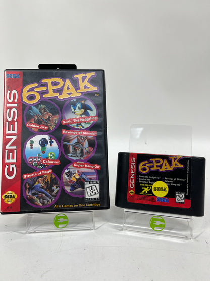 6-Pak (Sega Genesis, 1995) with Original Box