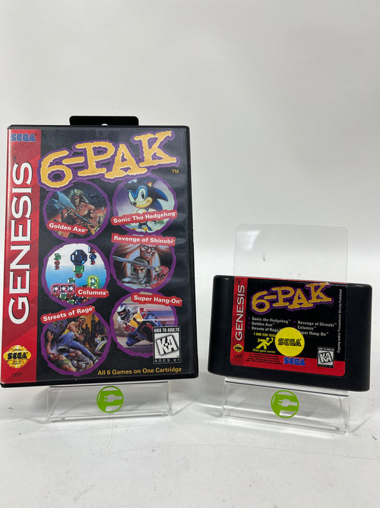 6-Pak (Sega Genesis, 1995) with Original Box