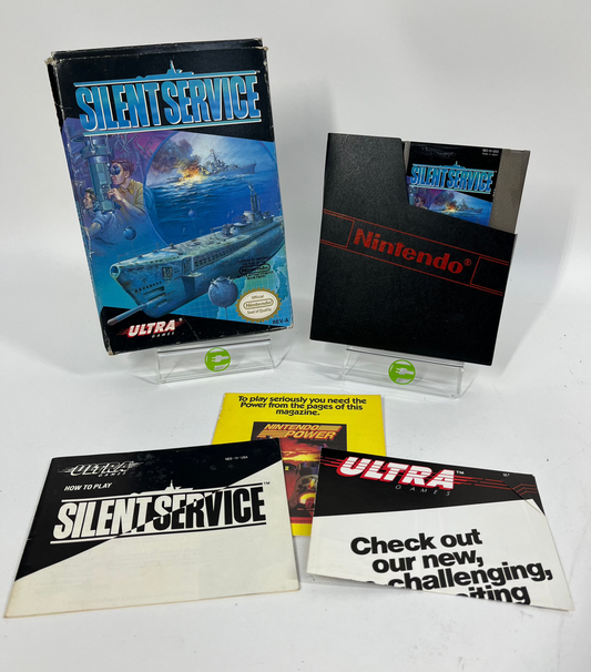 Silent Service (Nintendo NES, 1989) CIB with All Original Inserts and Box