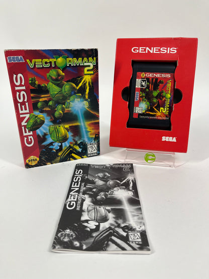 Vectorman 2 (Sega Genesis, 1996) Complete with Original Box and Manual