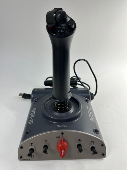 Saitek Aviator USB Joystick PC Dual Throttle Flight Game Controller AV8R-1