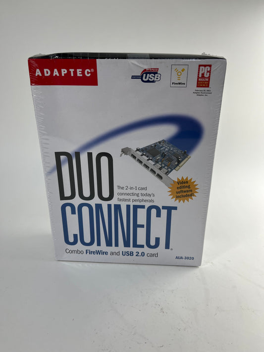 New Adaptec DUOConnect Combo Firewire and USB 2.0 Card AUA-3020