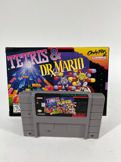 Tetris and Dr. Mario (Super Nintendo SNES, 1994)