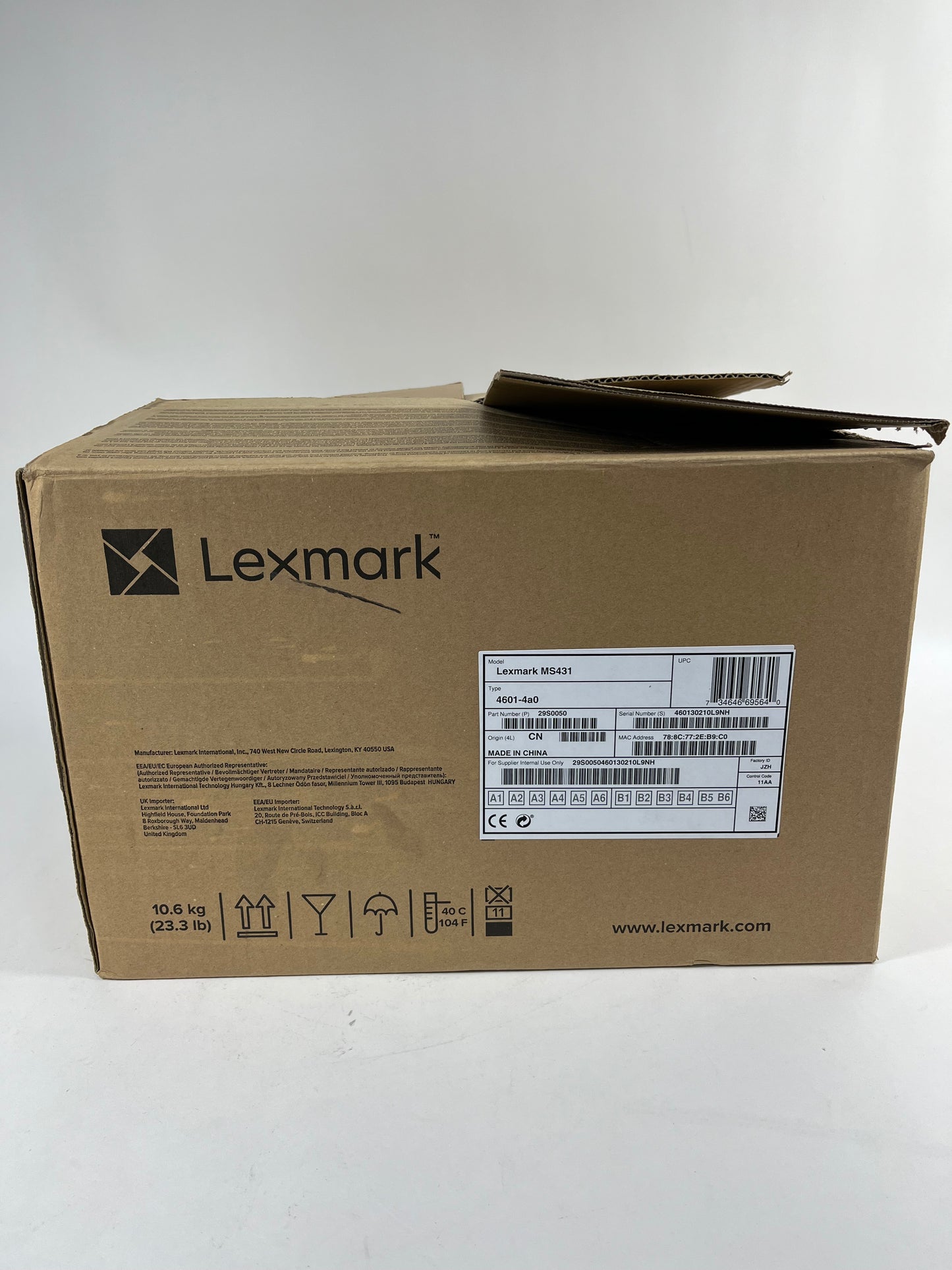 New OB Lexmark Monochrome Laser Printer MS431