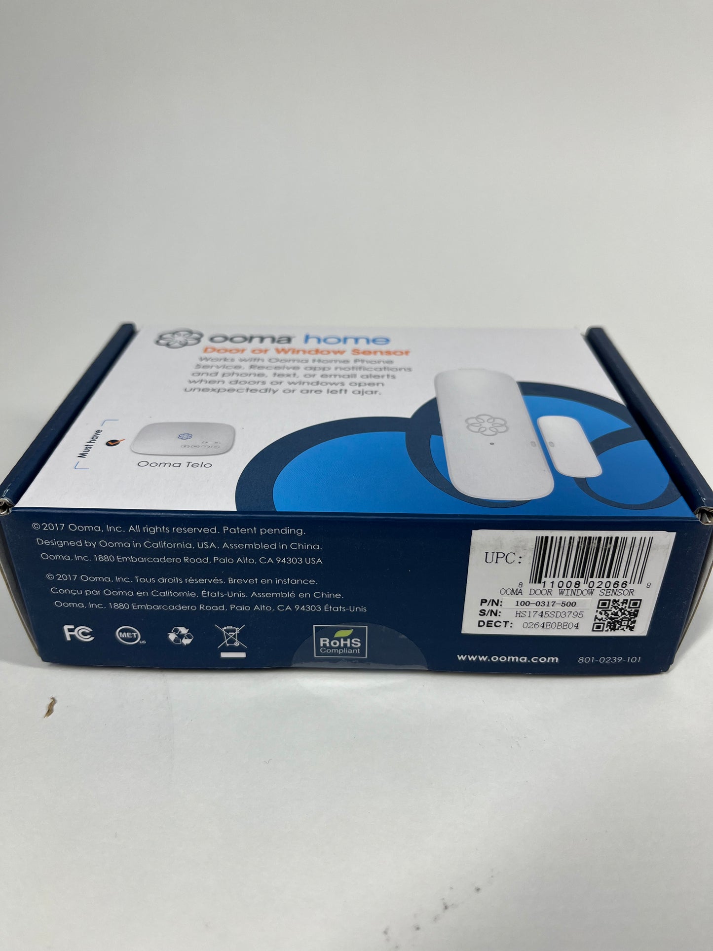 New Ooma Door or Window Sensor 100-0317500